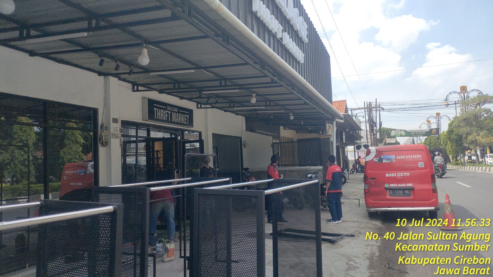 Pasang CCTV di Toko Thrift Cirebon – Skalelagge Thrift Market Kec. Sumber, Cirebon