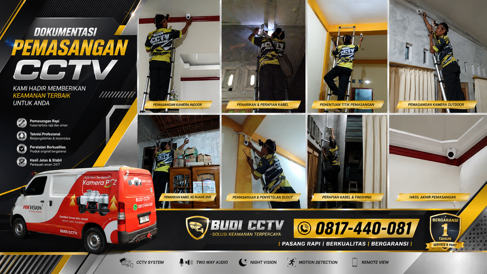 Instalasi CCTV Hikvision di Salah Satu Rumah Cirebon