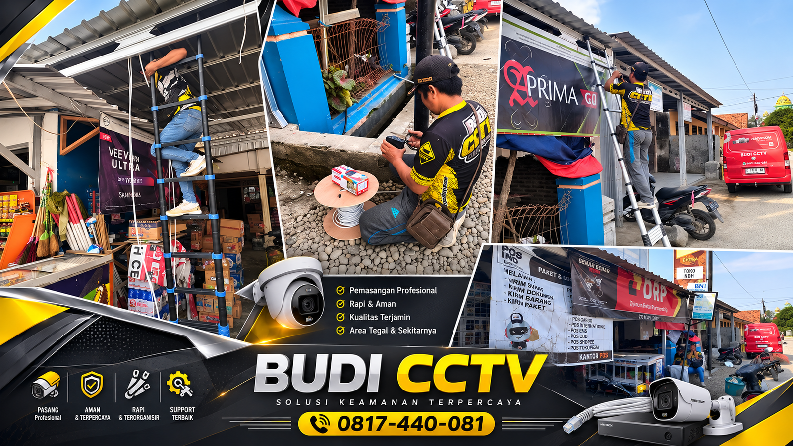 Pemasangan CCTV Hikvision Toko Sembako di Cirebon, Dukungan Purna Jual