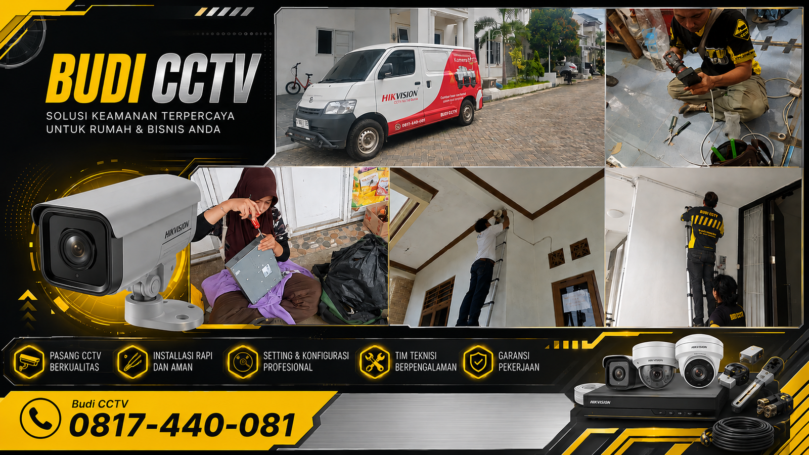 Pemasangan Sistem CCTV Hikvision di Kediaman Warga Cirebon