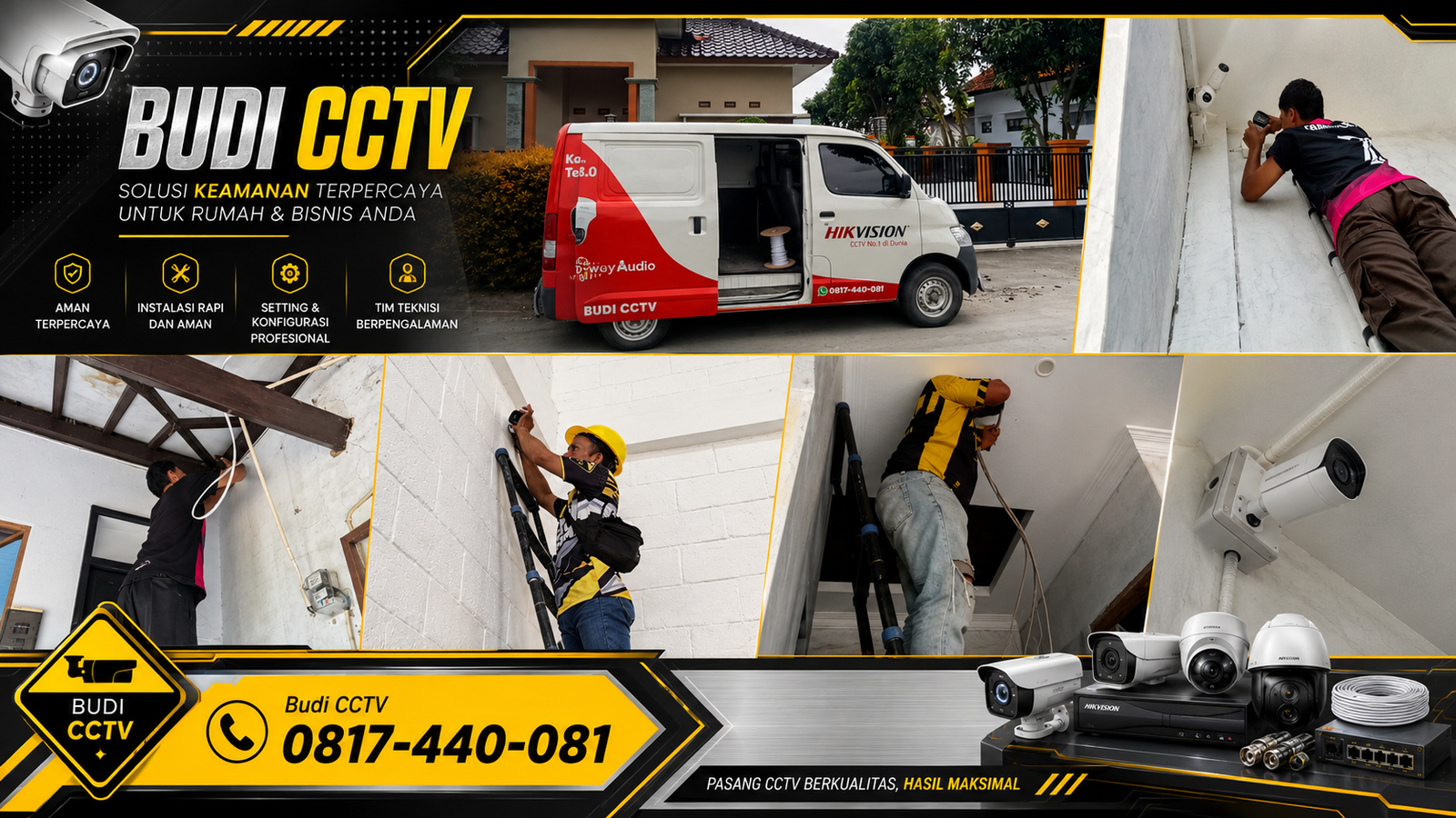 Instalasi CCTV Hikvision di Salah Satu Rumah Cirebon