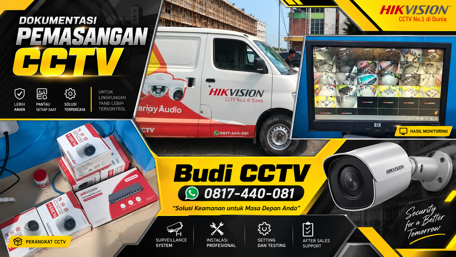 Instalasi IP Camera Hikvision di Sekolah Dasar, Cirebon