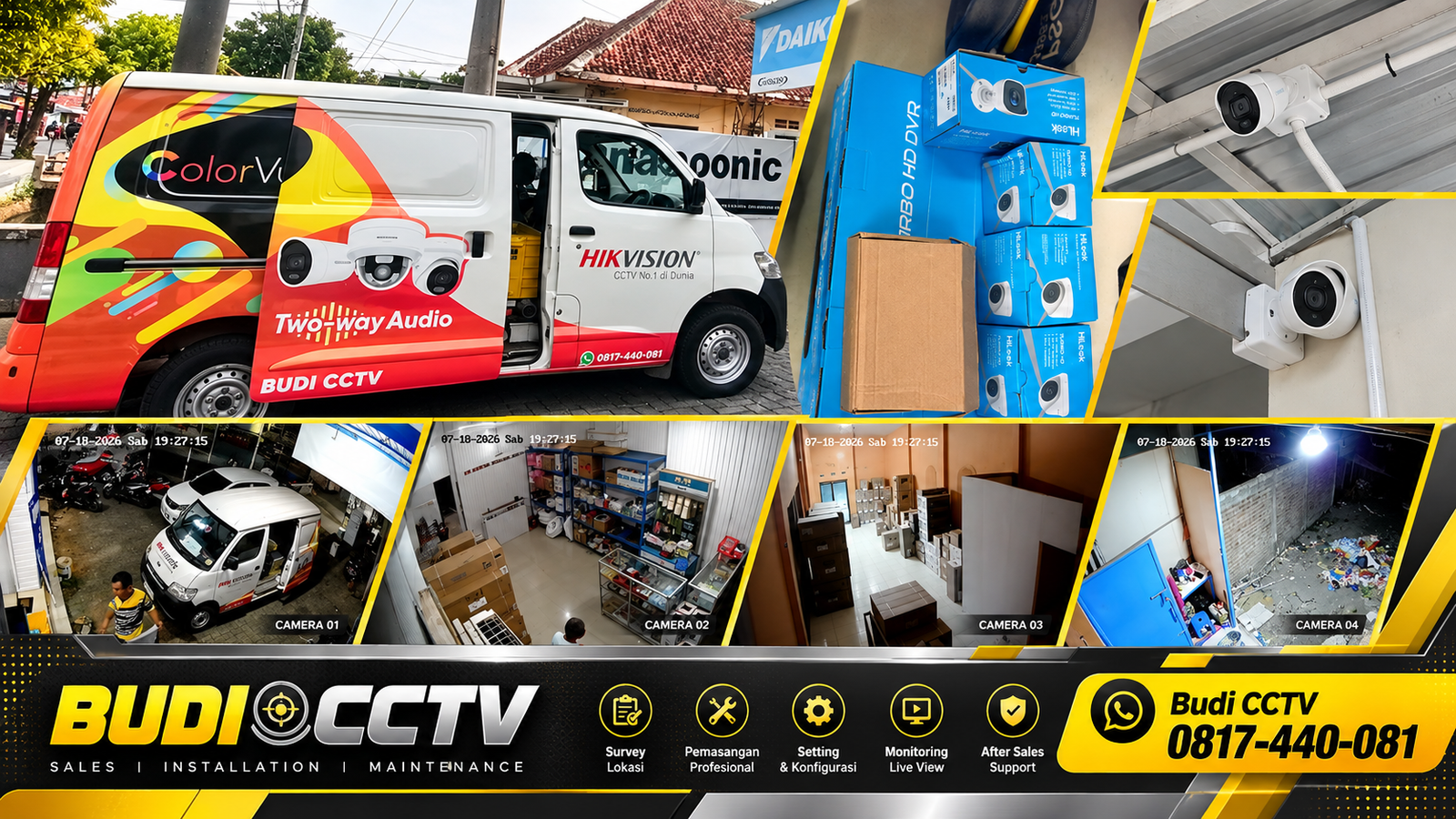 Pemasangan CCTV HiLook Cirebon untuk Toko Elektronik dengan Sistem yang Stabil
