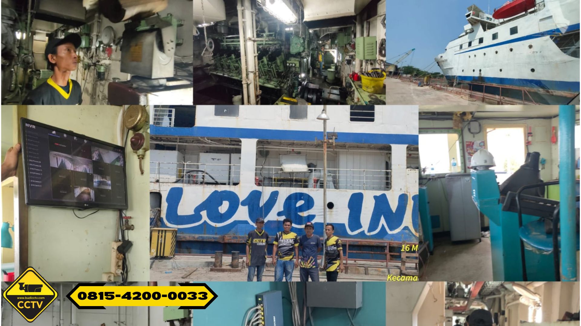 Pasang CCTV Hikvision ColorVu 2MP di Pelabuhan Cirebon