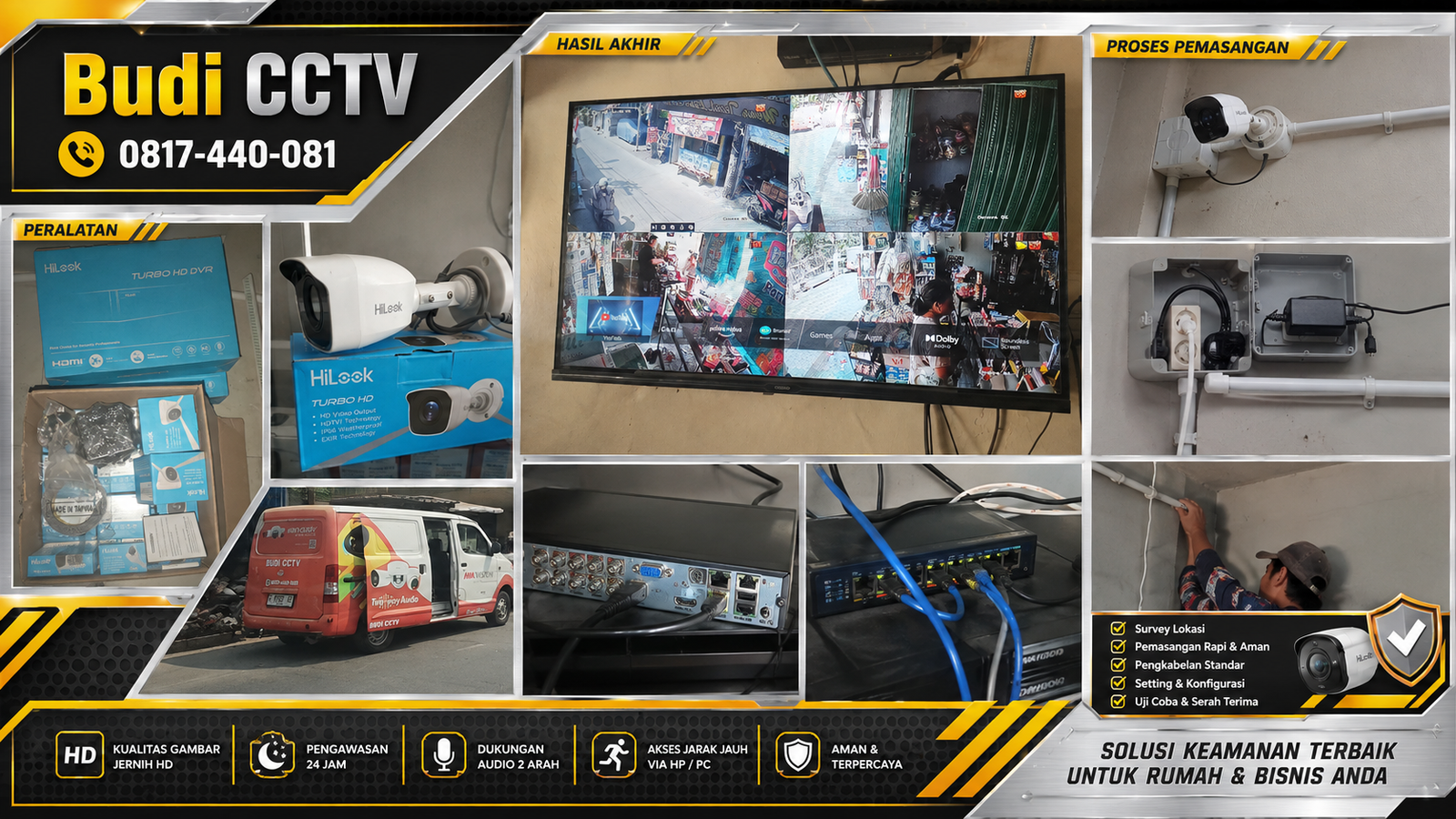 Pasang CCTV HiLook Warung Sembako Cirebon Terpercaya